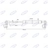 Extension Spring Un gaz Max 490 Mm 200N