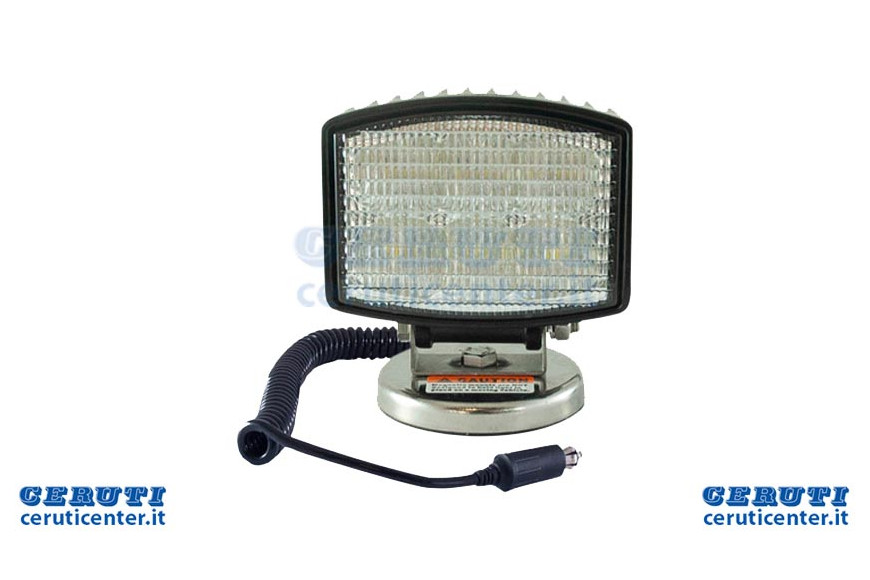 Faro Work Led 12-28V 18W 1350 Lm With Magnet, Coiled Cable And Switch