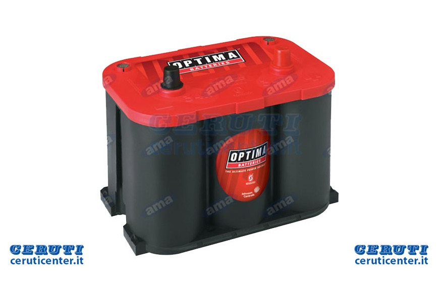 Batteria Optima 12V 50Ah Spunto 815A, 255X175X200Mm Dx Rt R 4,2