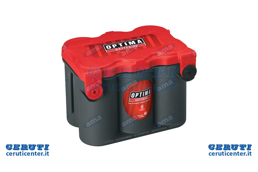 Batteria Optima 12V 50Ah Spunto 800A, 254X185X184Mm Sx Rt F 4,2