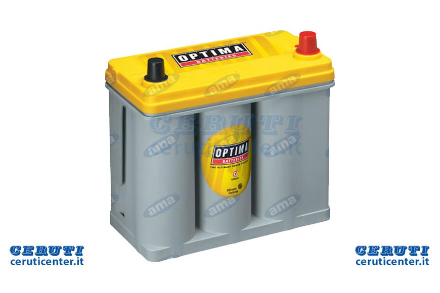 Batterie 12V 48Ah Optima Yellowtop Spunto 660A, 237X172X197 mm rechts, Y, S 3.7