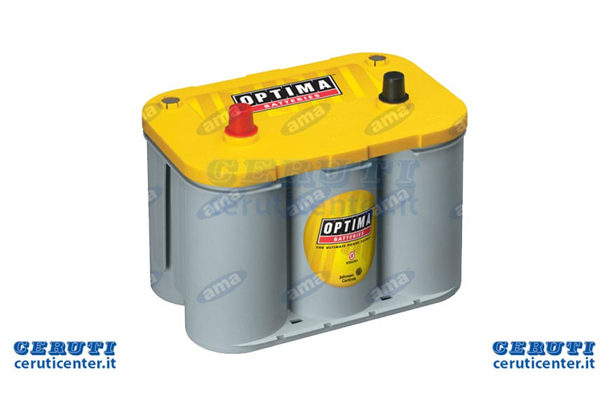 Batería de 12V 55Ah Optima Yellowtop Spunto 765a, 254X175X200 mm a la izquierda, y, s 4,2