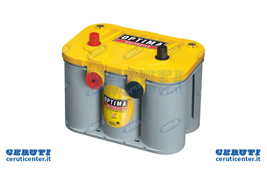 Batterie 12V 55Ah Optima Yellowtop Spunto 765e, 254X175X200 Mm gauche, Y, U 4.2