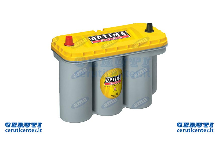 Battery 12V 75Ah Optima Yellowtop Spunto 975A, 325X165X238 Mm Left, Y, S 5.5