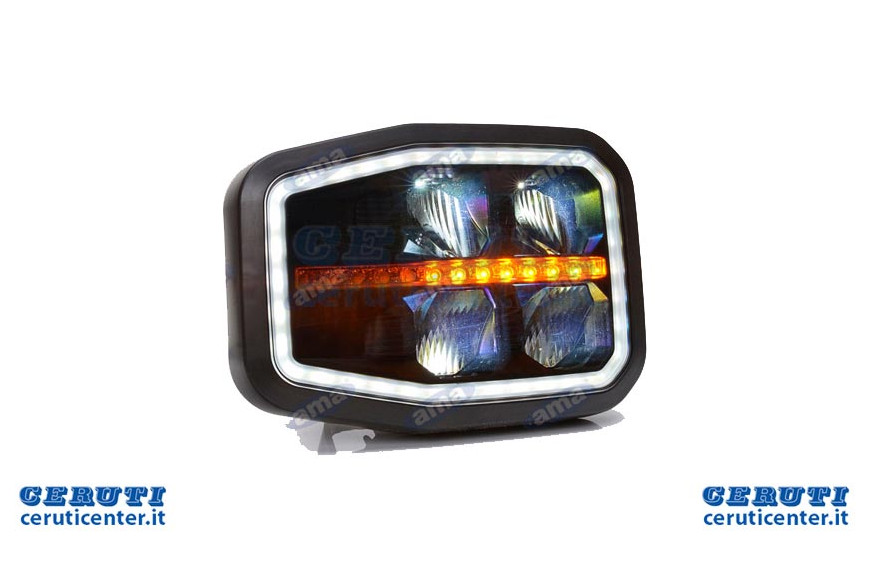 Fanale Anteriore Sx Led 12/24V Con Freccia Dinamic - Ama