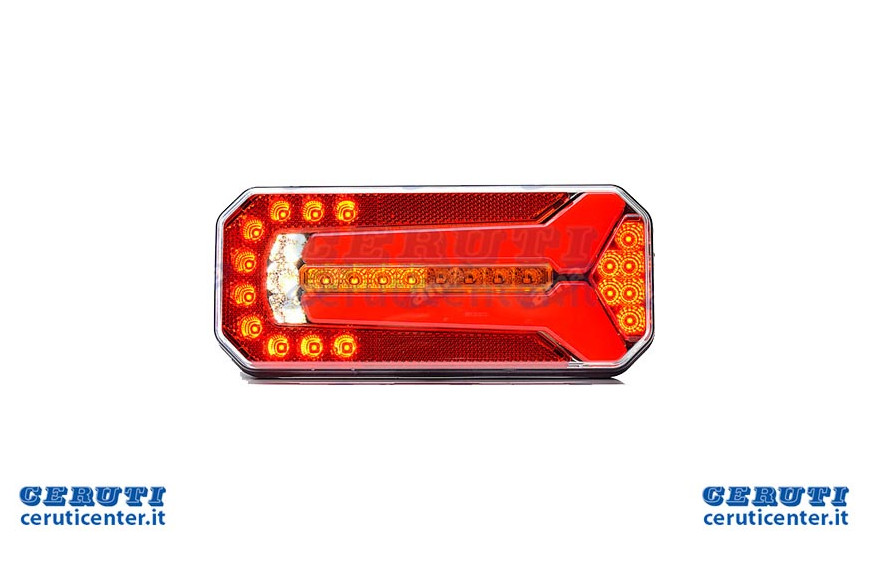 Fanale Posteriore Dx -Sx Led 12-24V Con Freccia Di - Ama