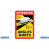 Autocollant 250x170mm Angle mort