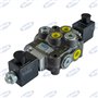Distributore Basic da 3/8" 1 sezione doppio effetto con comando elettrico 12VDC. 40 litri. con carry over