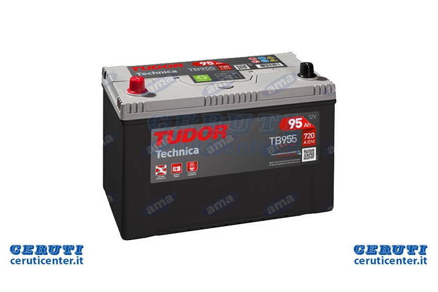Batterie 95Ah, 720A, 306X173X222, Gauche