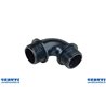 Coll curvado 90 ° macho / macho