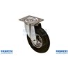 Roue pneumatique Ø 260 mm pivotant support