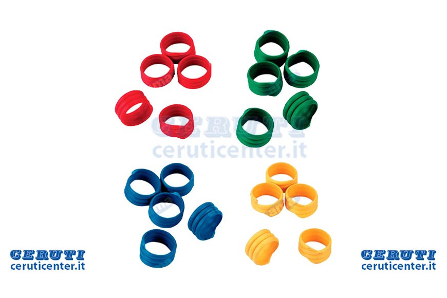 Anello A Spirale Per Pollame Blu - Ama