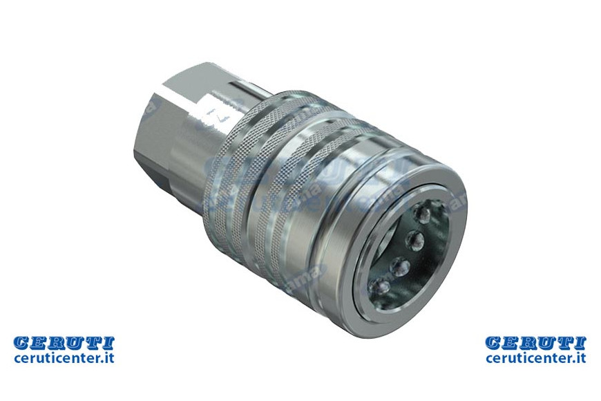 A female coupling Quick Valve Push-Pull From 1/2 "NPT Faster