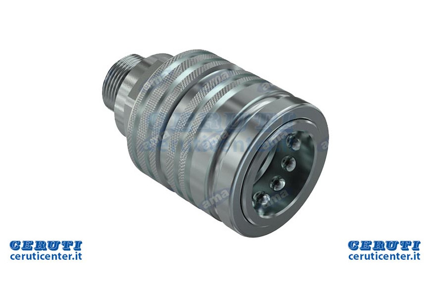 A female coupling Rapid valve 1/2 "thread Bulkhead Side fitting DIN2353 type M18 (12L) Faster