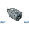 A female coupling Rapid valve 1/2 "thread Bulkhead Side fitting DIN2353 type M18 (12L) Faster