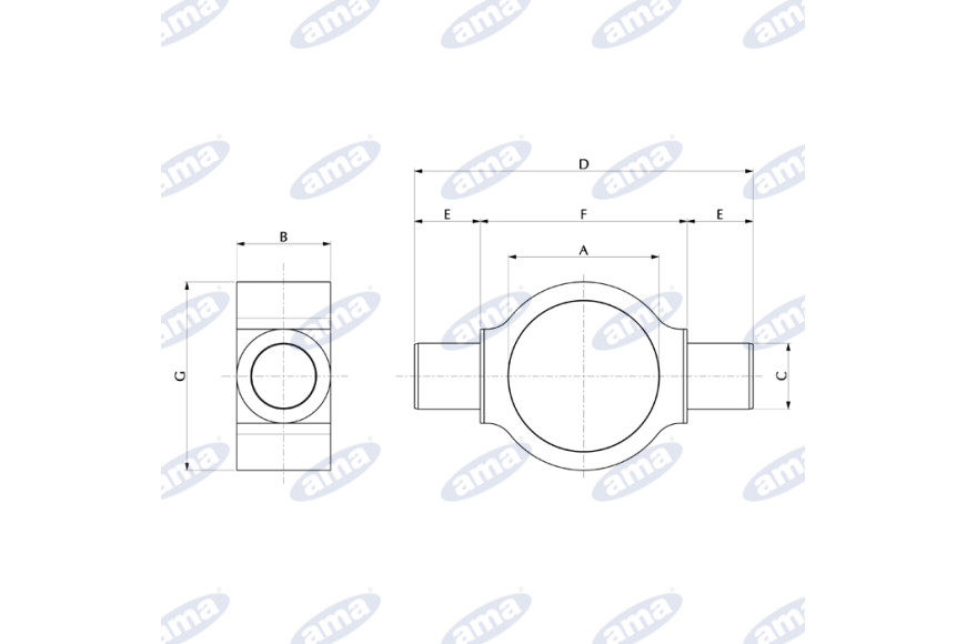 Bascula Ø95 Perni Ø 40 - Ama