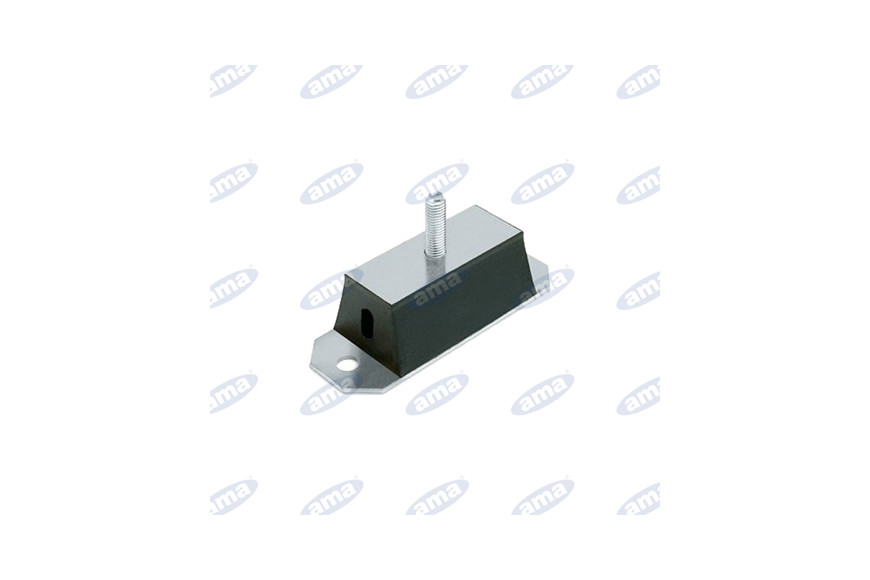 Soutenir Antivibrante rectangulaire 50X40 broche M12
