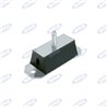 Soutenir Antivibrante rectangulaire 50X40 broche M12