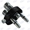 Plate Multiconnection Part Mobile From 3/8 "thread 1/2" 2 Lines Faster