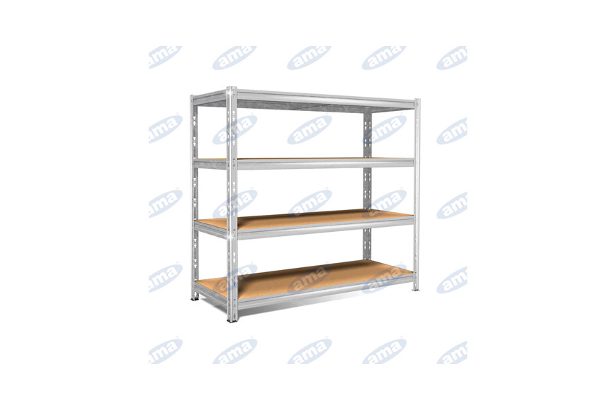 A shelf Wood Metal Interlocking