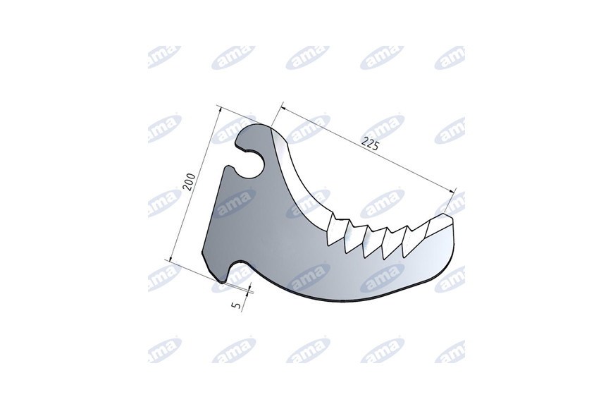Pour les machines à chargement Couteau Adaptable Krone