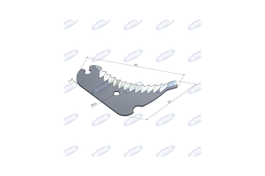 Couteau à Adaptable machines de chargement Welger