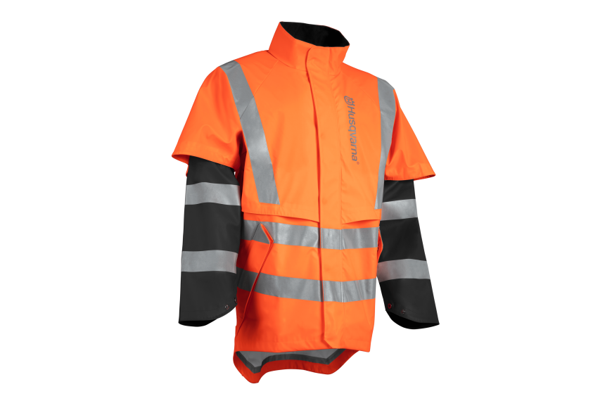 Giacca impermeabile Husqvarna Protect High-Viz - Functional