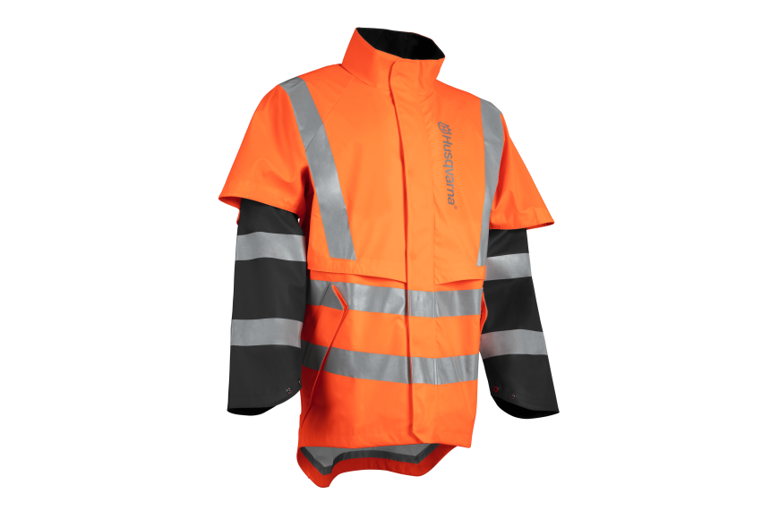 Giacca impermeabile Husqvarna Protect High-Viz - Functional