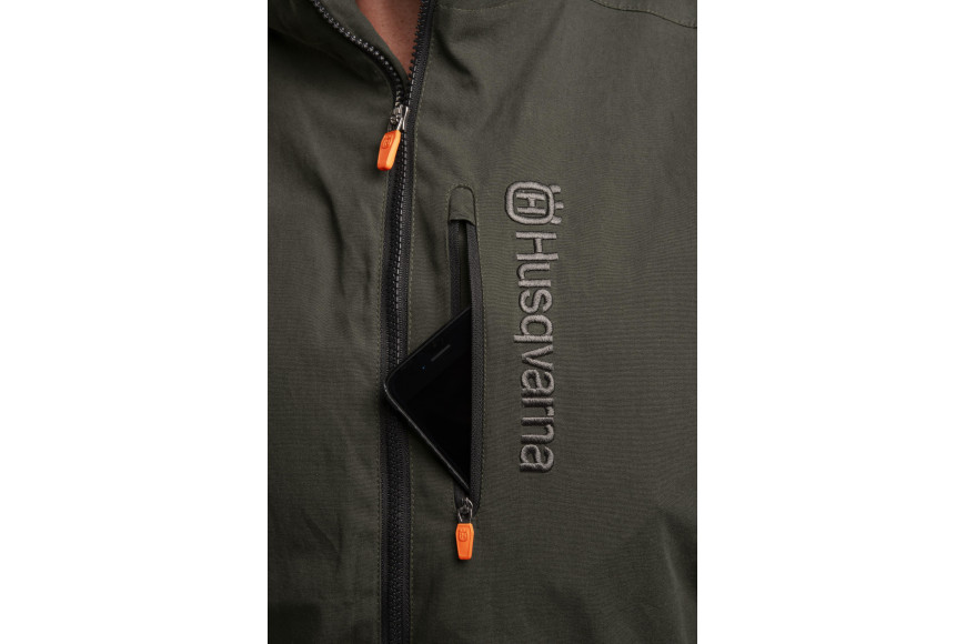 Giacca Shell uomo, Verde foresta