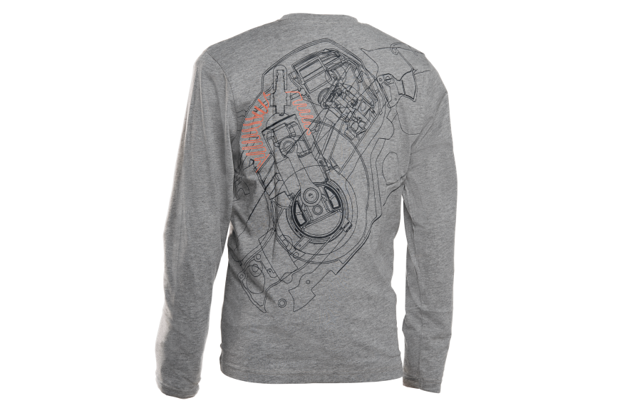 T-shirt Xplorer a manica lunga unisex, motosega Pioneer