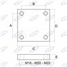 Une plaque Saldare160X160. M22