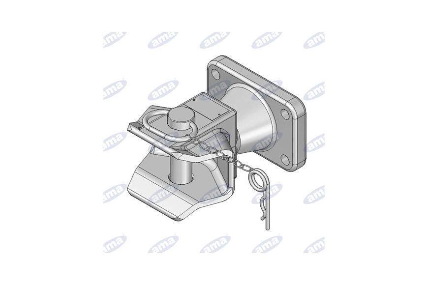 Gancio Omologato, Ø Perno 31Mm, Interasse 120X55 - Ama