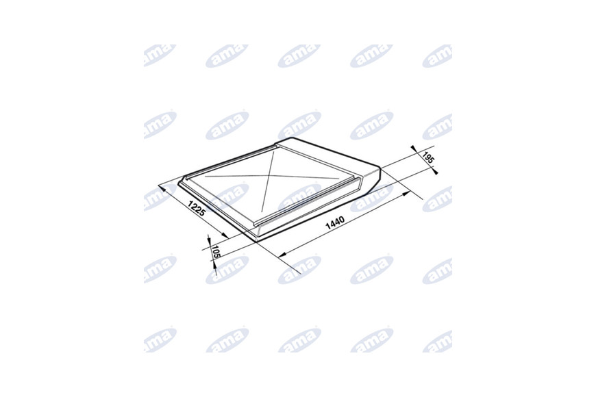 Universal-Dach Regen 140X120Mm