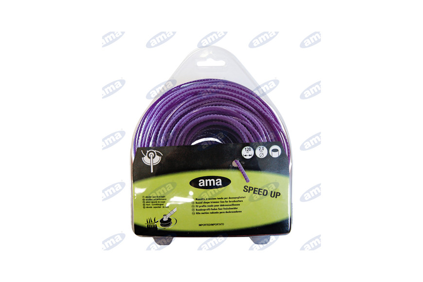 Monofil dentelée section carrée Pour Brosse Coupe 4,00X25