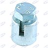 Clamp Fadenklemme mit einer Rebe in Kopf und Barrel Fräst