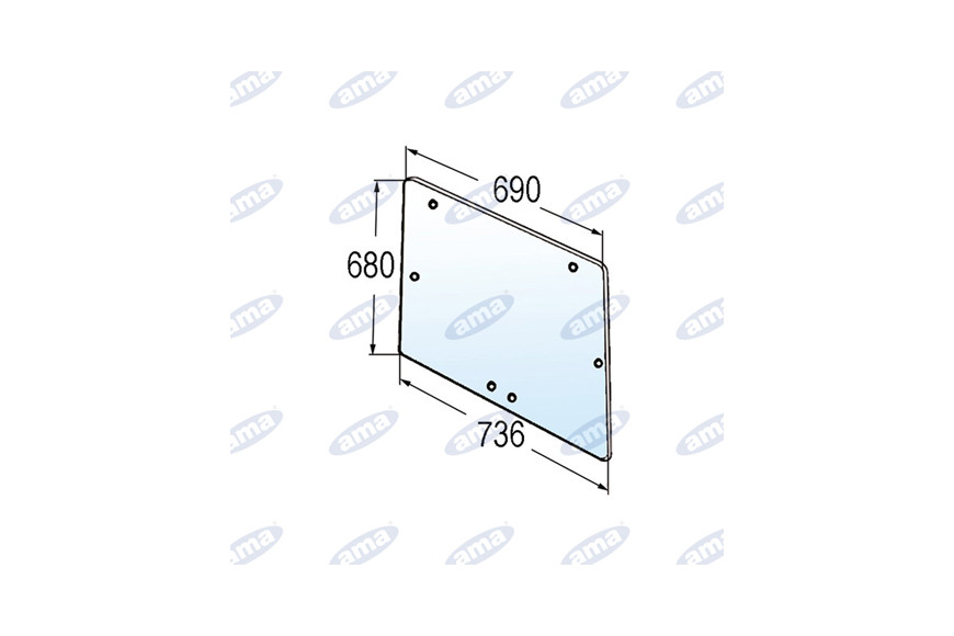 Heckscheibe hinten Adaptable 5136410