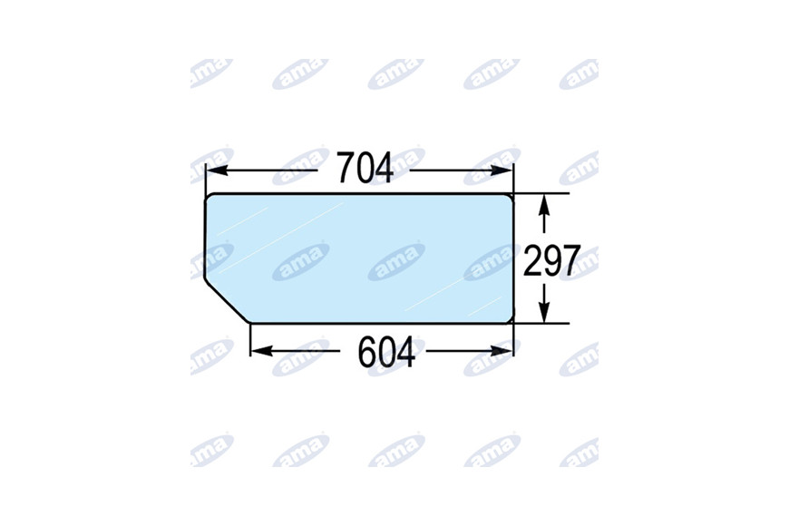 Lunette arrière arrière adaptable 82000485