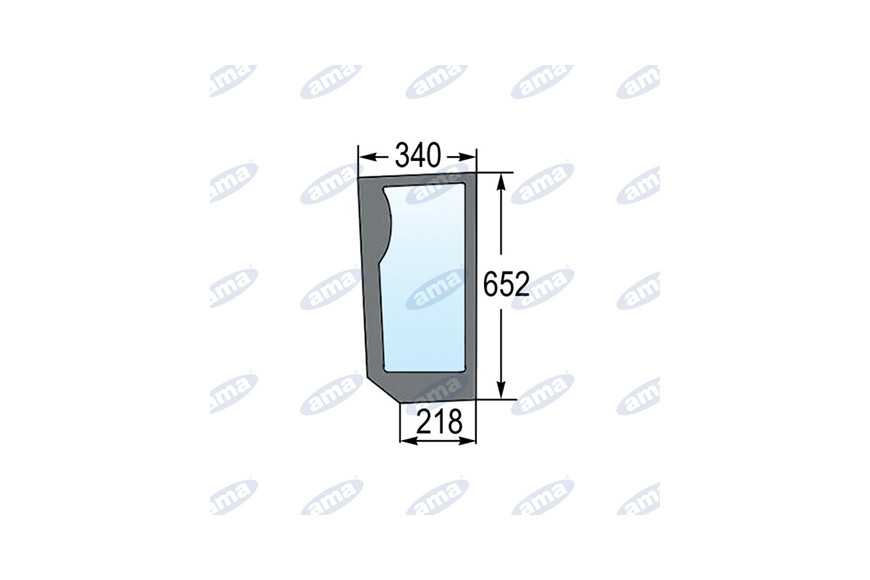 Pare-brise inférieur gauche Adaptable 82001923