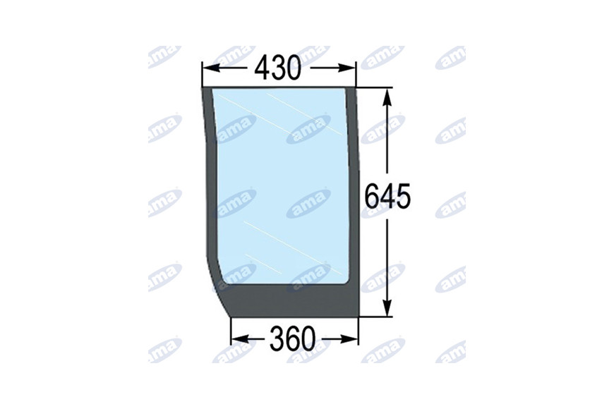 Pare-brise inférieur Adaptable 82030486