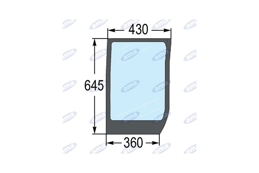 Pare-brise inférieur Adaptable 82030487