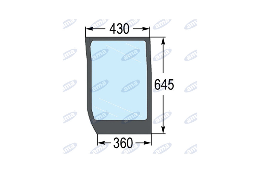Pare-brise inférieur Adaptable 82030488
