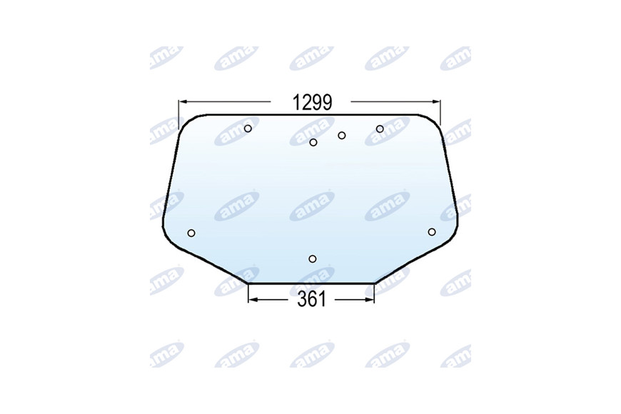 Lunette arrière arrière adaptable 82014988