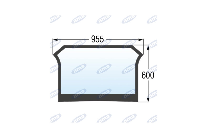 lunette arrière arrière inférieur Adaptable 04414216