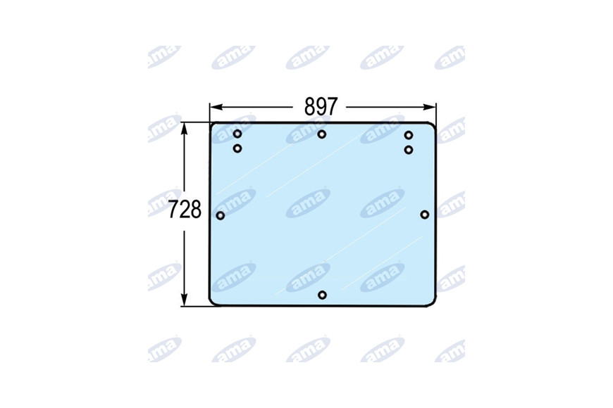 Heckscheibe hinten Adaptable 5154756