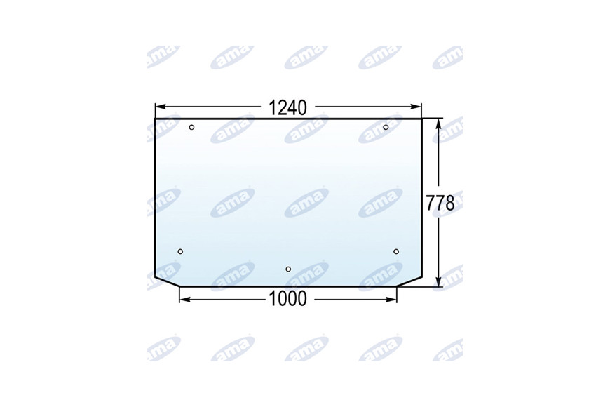 lunette arrière arrière 0.9231.215.0 Adaptable