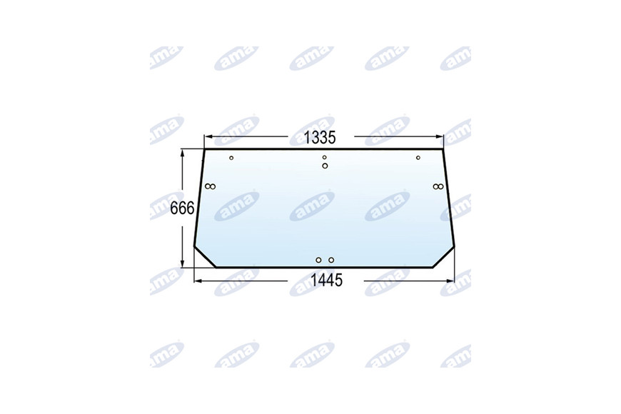Lunette arrière arrière adaptable 134671049