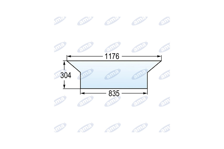 Lunette arrière arrière adaptable 134671086