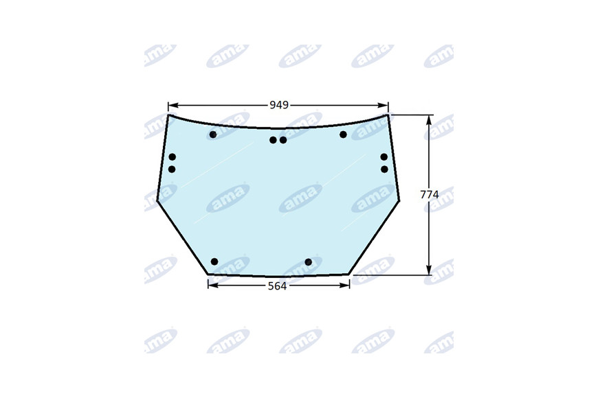 Heckscheibe hinten Adaptable 0.009.8626.0