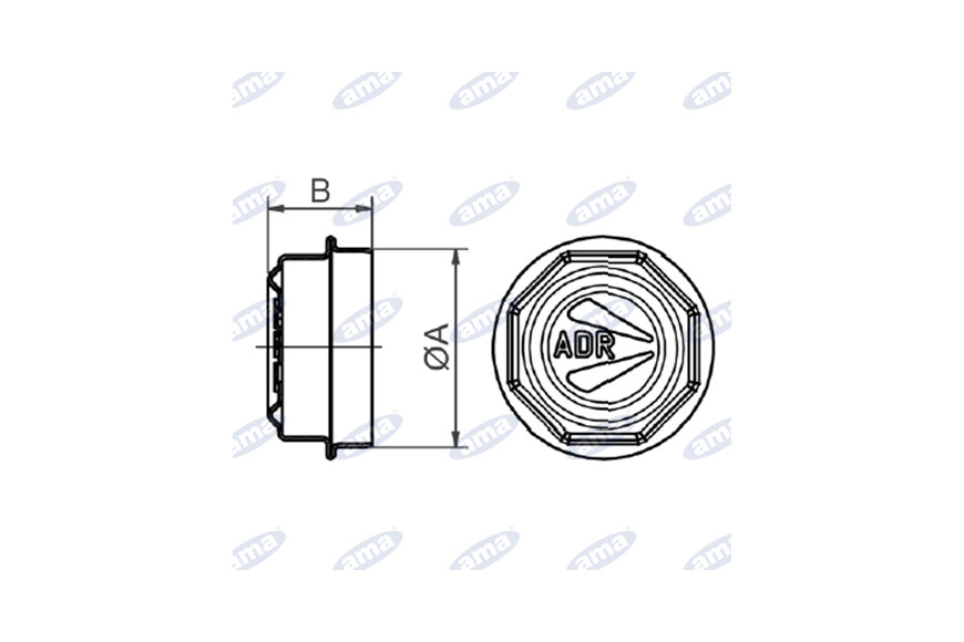 Calottina Coprimozzo Adr Ø 47 Mm - Ama