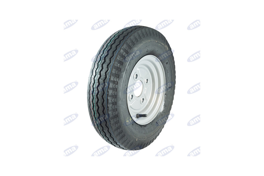 Ruota 4.50-10" Con Cerchio In Ferro A 4 Fori Fiat